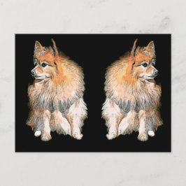 Postal Festiva Pom que espera en Santa #2