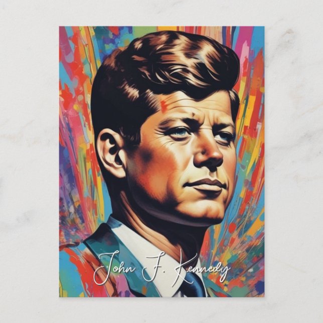 Postal Festiva Pop Art Jack JFK John F. Kennedy (Anverso)
