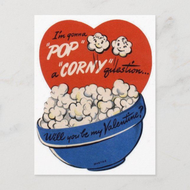 Postal Festiva Pop "Corny" Valentine (Anverso)