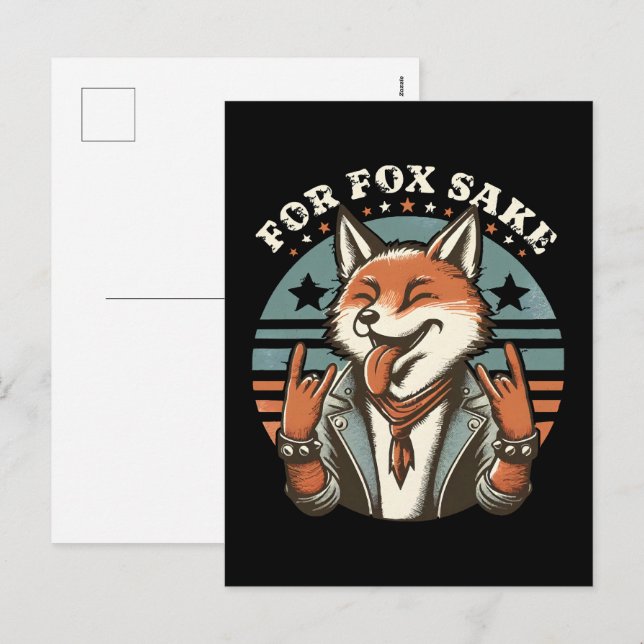 Postal Festiva Por el amor de Fox (Anverso / Reverso)