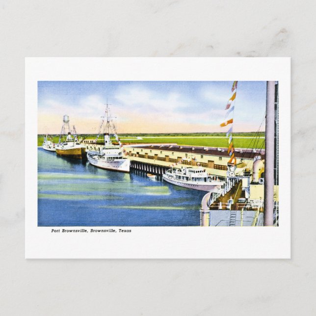 Postal Festiva Port Brownsville, Brownsville, Texas (Anverso)