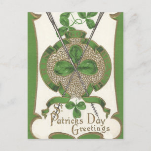Postal Festiva post de la dama del Día de San Patricio