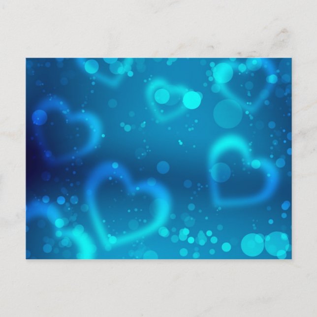 Postal Festiva postal, el día de San Valentín, febrero, amor, (Anverso)