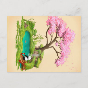 Postal Festiva Postarjeta de viaje Regalo de vacaciones Panda