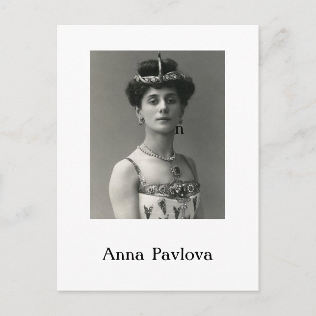 Postal Festiva Postcard Anna Pavlova (Anverso)