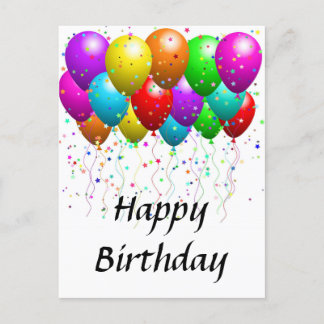 Postal Festiva Postcard - cumpleaños feliz