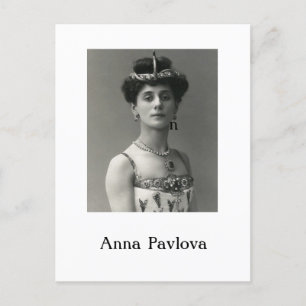 Postal Festiva Postcard de Ballerina Anna Pavlova
