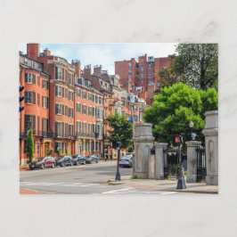 Postal Festiva Postcard de Beacon Hill Boston Massachusetts