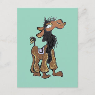 Postal Festiva Postcard de curte Llama Personalizado DIY