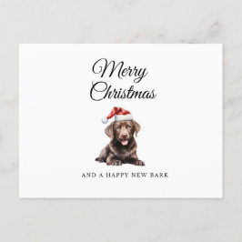 Postal Festiva Postcard de ferias navideñas de chocolate