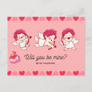 Postal Festiva Postcard el día de San Valentín - Un mensaje de am