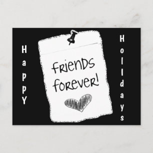 POSTAL FESTIVA *POSTCARD* **FRIENDS FOREVER** AT *CHRISTMAS*