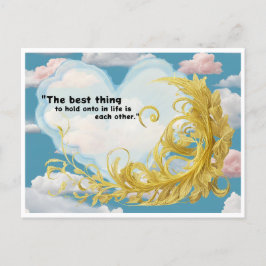 Postal Festiva Postcard hold to Love