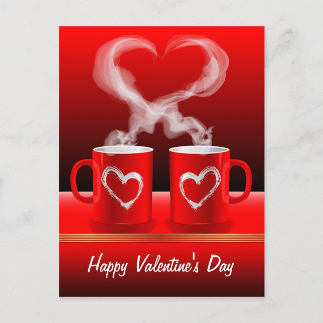 Postal Festiva Postcard Love Mugs (Anverso)
