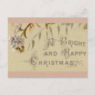 Postal Festiva Postcard - Navidades felices que se olvidan de mí
