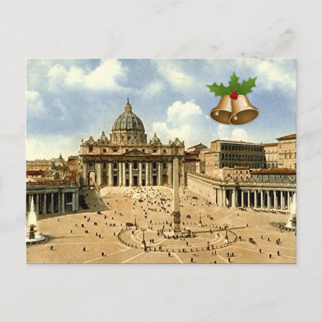 Postal Festiva Postcard navidades - Roma (Anverso)