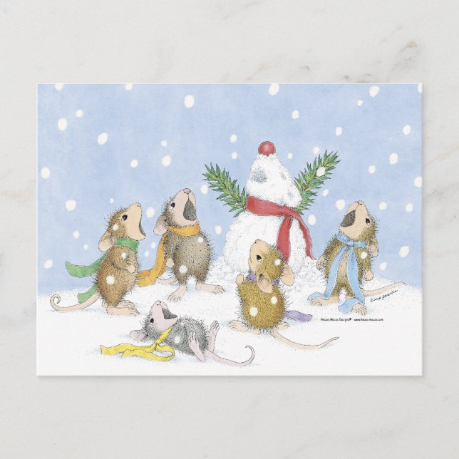 Postal Festiva Postcard para House-Mouse (Anverso)