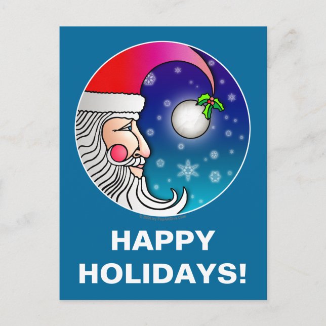 Postal Festiva Postcard - Santa Moon (Anverso)