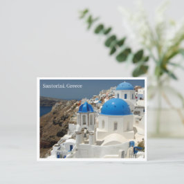 Postal Festiva Postcard - Santorini Grecia