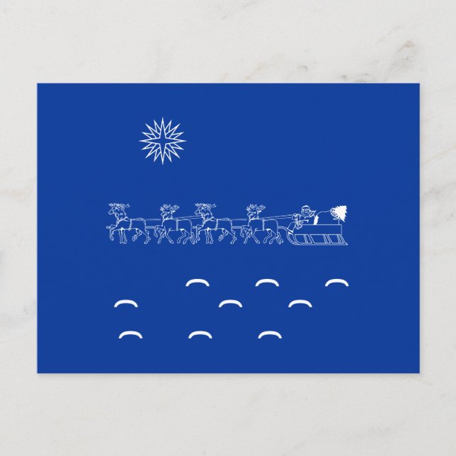 Postal Festiva Postcard - Viaje en Santa Sofía (Anverso)