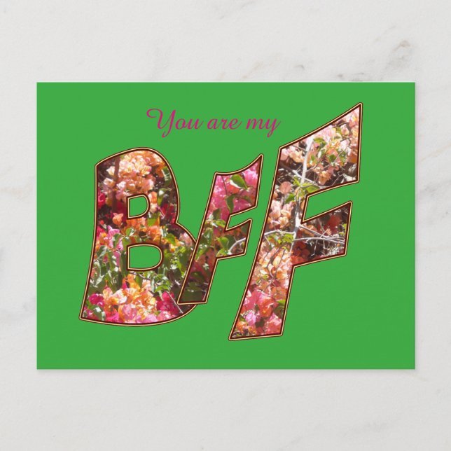 Postal Festiva Postcarta de amistad de Valentine BFF (Anverso)