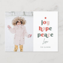 Postcarta de árbol de palabras de vacaciones