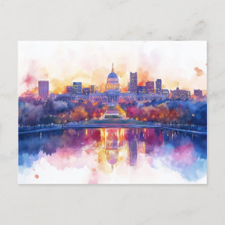 Postal Festiva Postcarta de feriado del Capitolio de los Estados