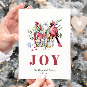 Postal Festiva Postcarta de Navidades de orfebrería del cardenal 