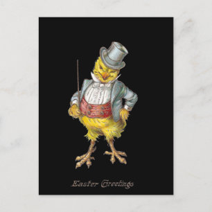 Postal Festiva Postcarta de Pascua de la Vieja de Chick Dapper