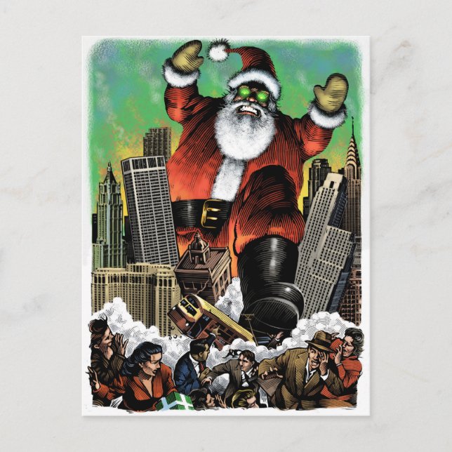 Postal Festiva Postcarta de Santazilla (Anverso)