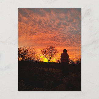 Postal Festiva Postcarta de Sunset