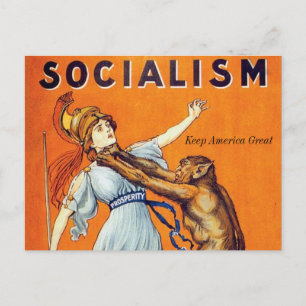 Postal Festiva Postcarta de vacaciones políticas del socialismo v