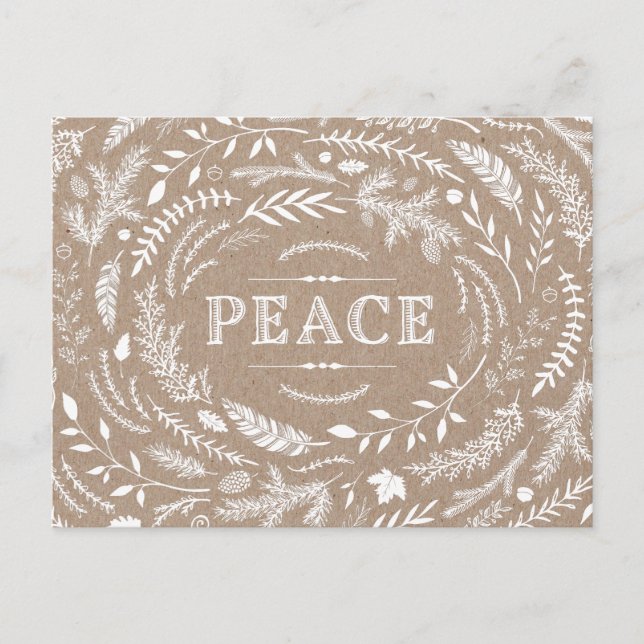 Postal Festiva Postcarta de vacaciones rusas de invierno (Anverso)