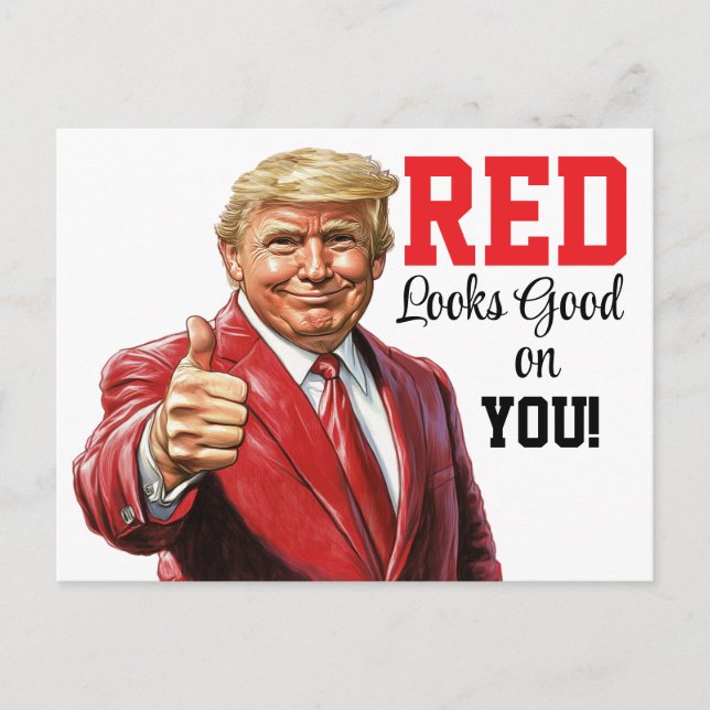 Postal Festiva Postcarta del presidente Donald J Trump (Anverso)