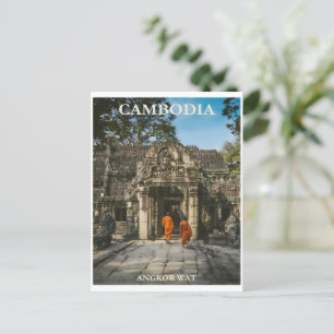 Postal Festiva Poster de Camboya Vintage