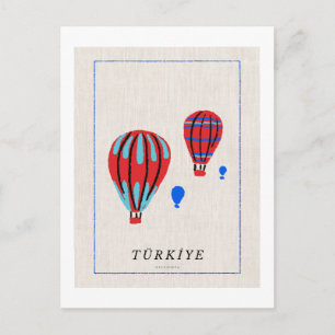 Postal Festiva Póster Minimalista de Capadocia - Souvenir de Türk