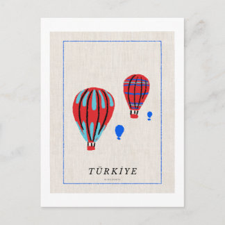 Postal Festiva Póster Minimalista de Capadocia - Souvenir de Türk