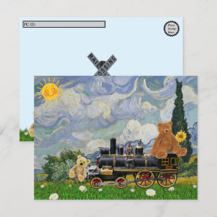 Postal Festiva Posttravesía - Osos de peluche