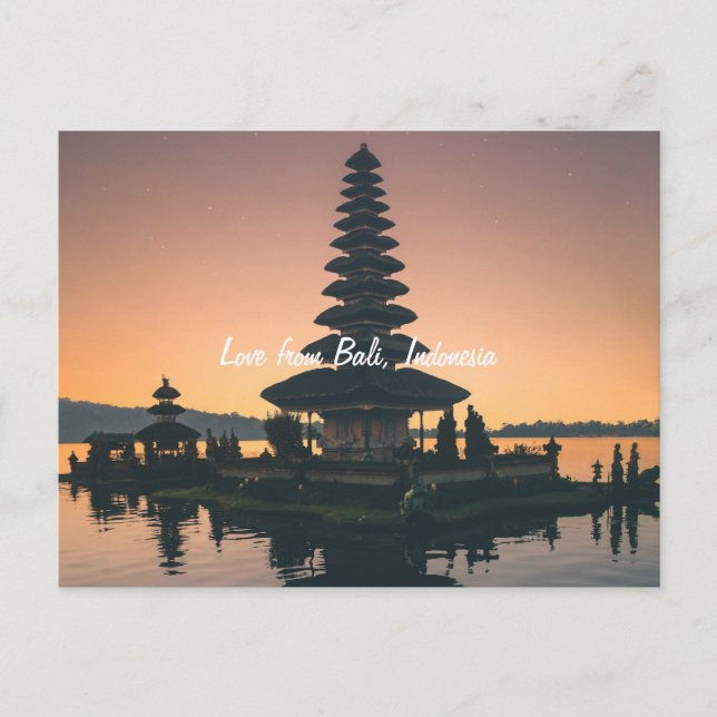 Postal Festiva Postura de vacaciones en Indonesia de Bali (Anverso)
