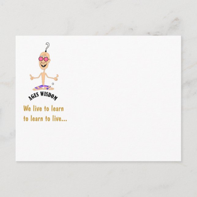 Postal Festiva potenciación de la sabiduría (Anverso)