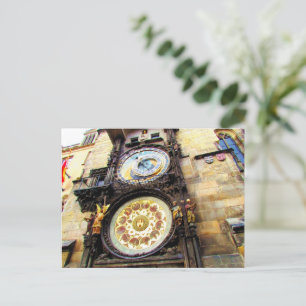 Postal Festiva Praga del reloj astronómico