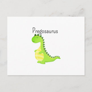 Postal Festiva Pregosaurus divertido Dinosaurio Fiesta de Bebé Em