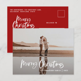 Postal Festiva Presupuesto Moderno mínimo 1 foto Navidades de gui
