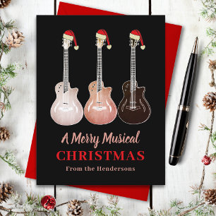 Postal Festiva Presupuesto Musical Navideño de Guitarra