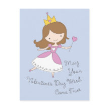 Princesa Valentine Postcard del corazón