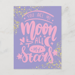 Postal Festiva Prisión de San Valentín a larga distancia Púrpura