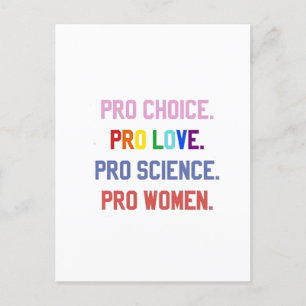 Postal Festiva Pro-Choice Pro-Life Pro-Science Pro-Women