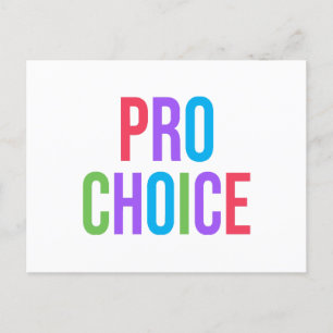 Postal Festiva Pro-Choice Roe v Wade Feminist Women's Rights 