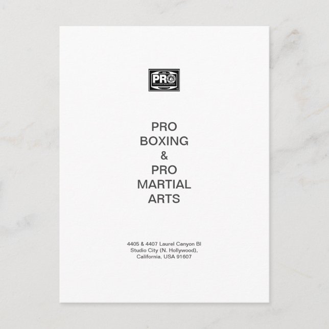 POSTAL FESTIVA PROBOXACIÓN Y PROMARTIALARTS (Anverso)