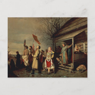Postal Festiva Procesión de Pascua, 1861